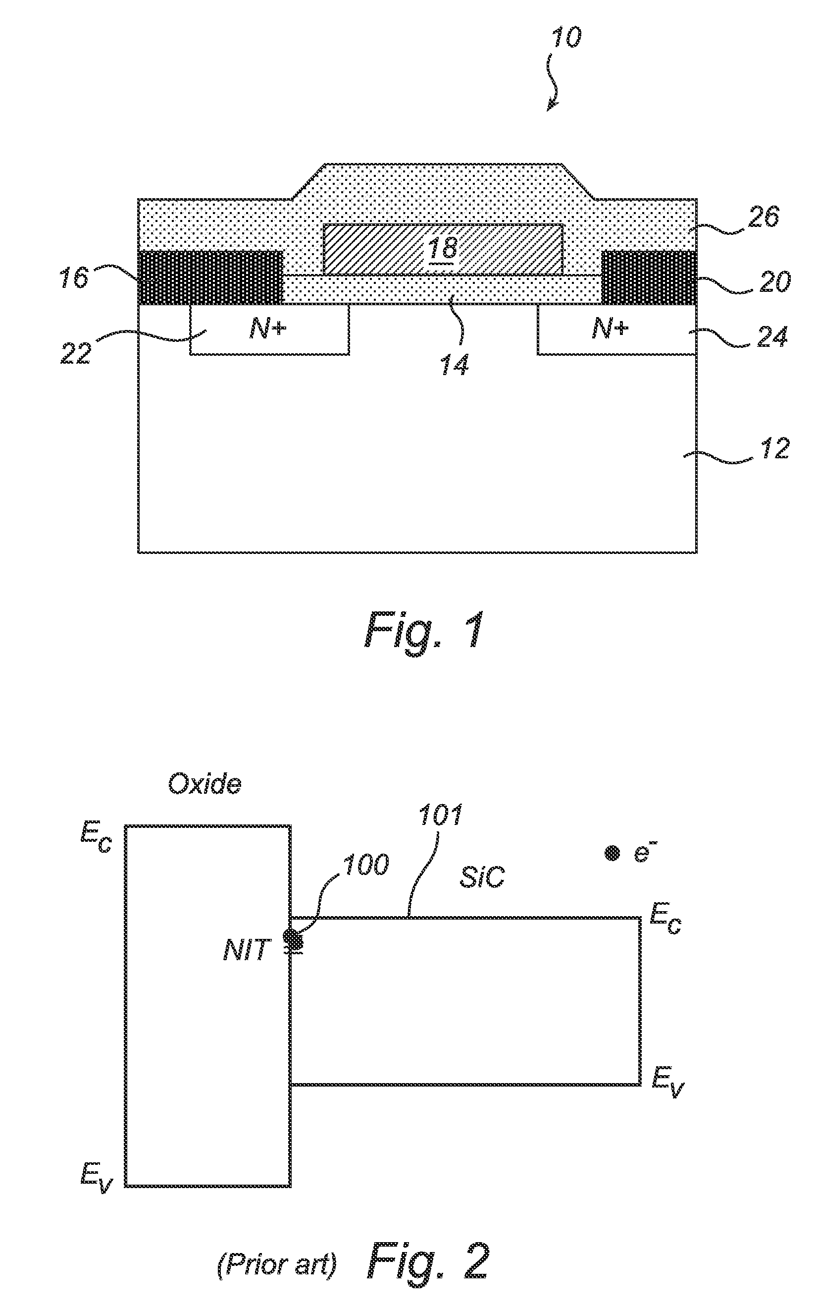 Method for improving inversion layer mobility in a silicon carbide mosfet