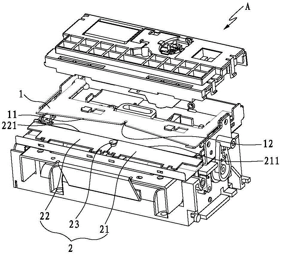 Printer automatic paper cutter structure