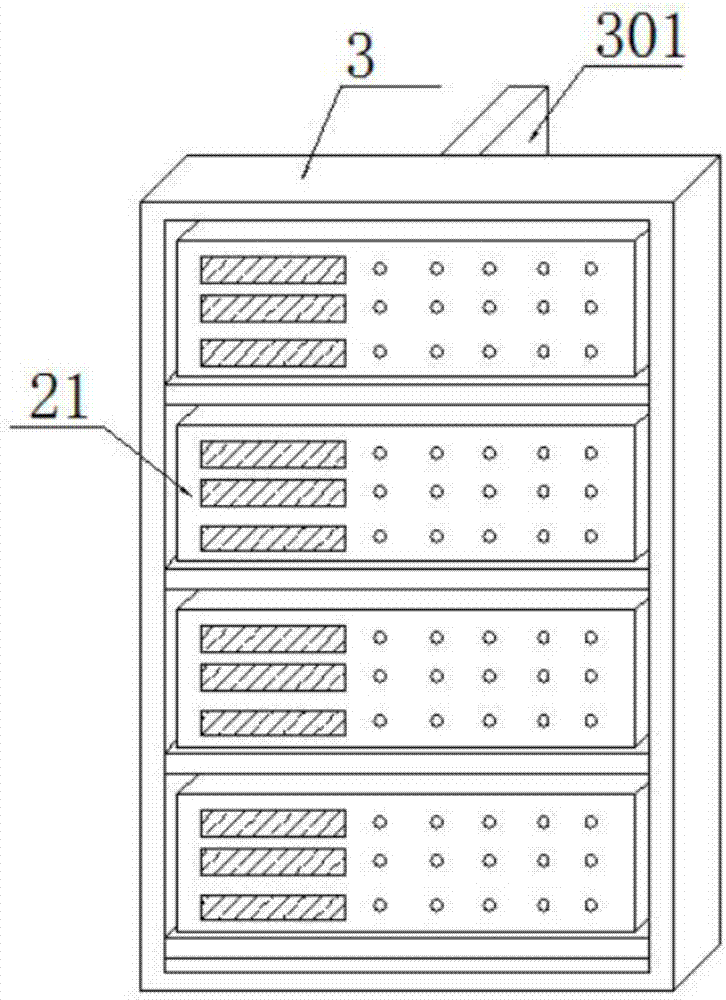 Storage device of network security scanning data memories