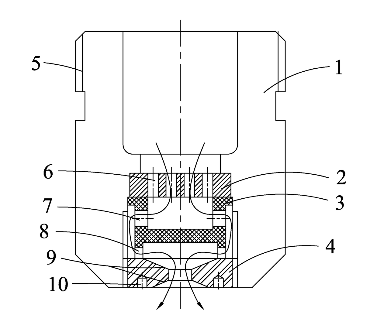 Multistage decompression and micro flow atomizing nozzle