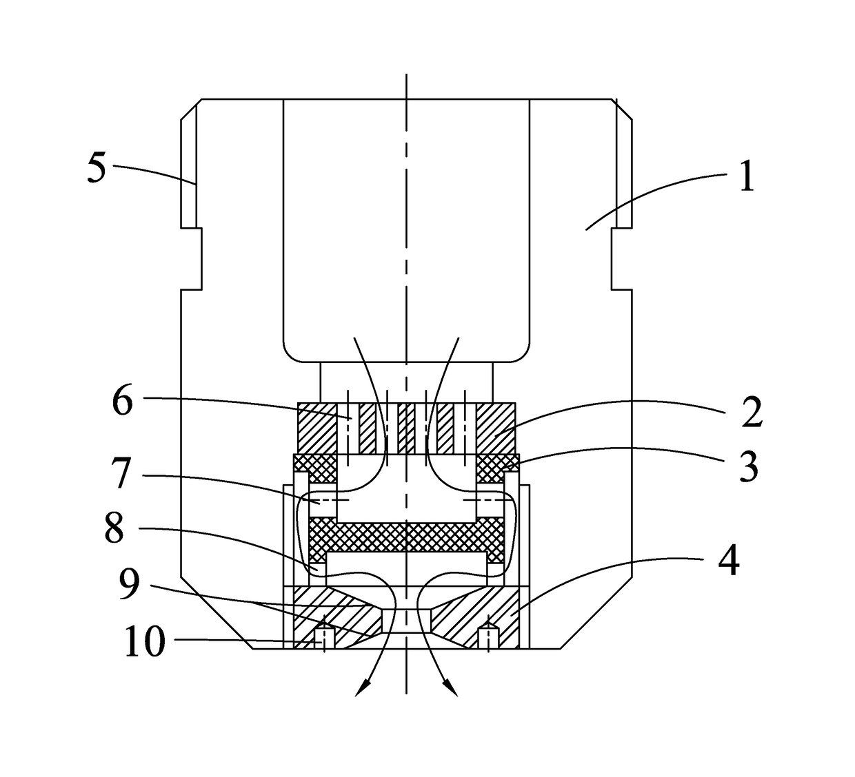 Multistage decompression and micro flow atomizing nozzle