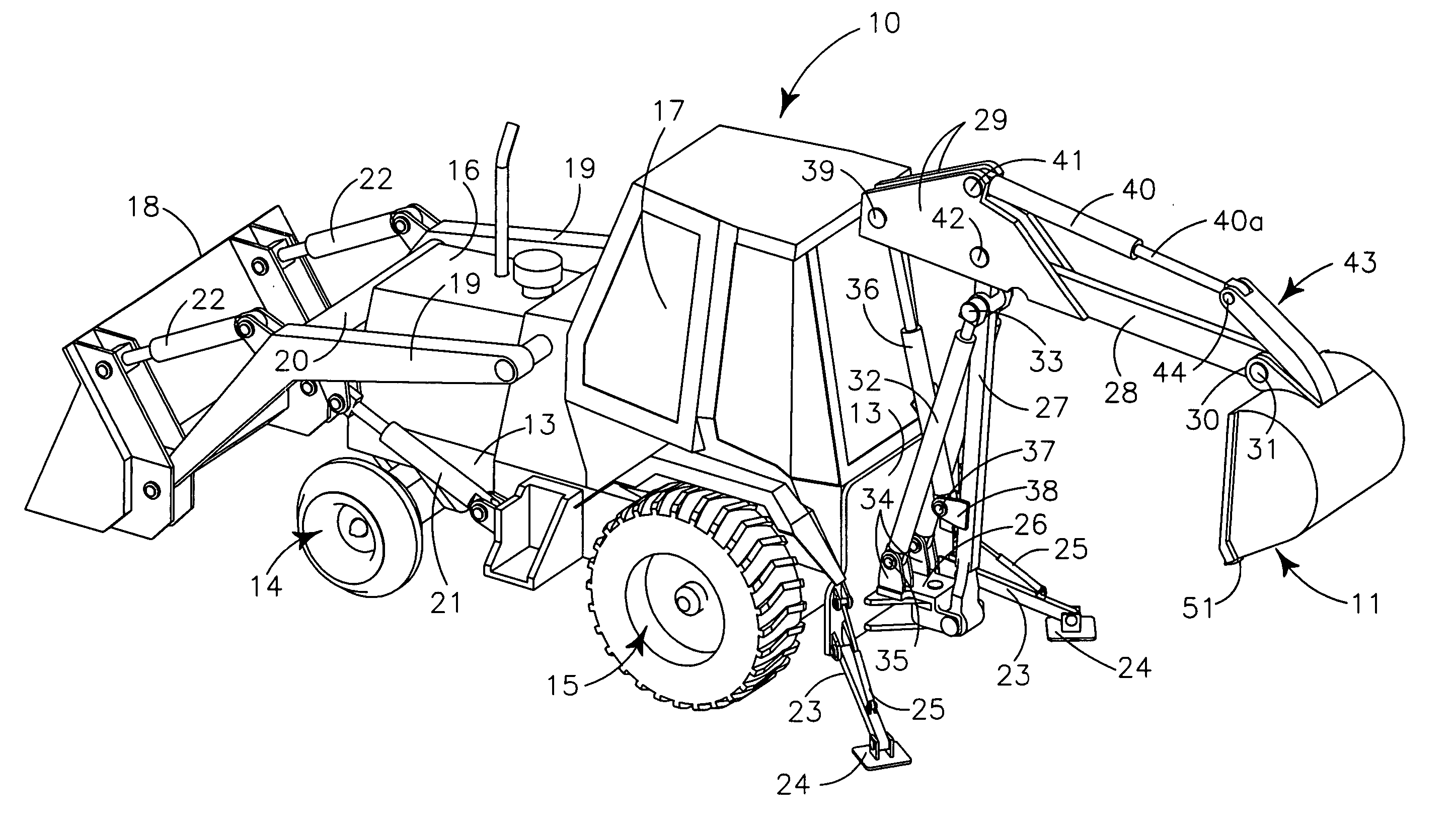 Ejector mechanism for back hoe excavator bucket