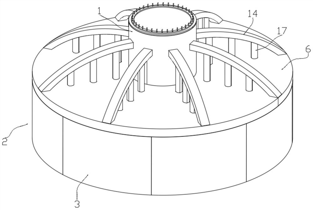 Barrel-shaped assembly type wind power tower drum foundation and construction method thereof