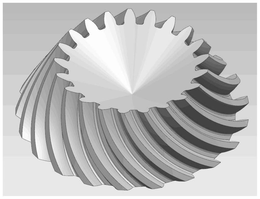 A machining method for side edge milling of spiral bevel gear tooth surface