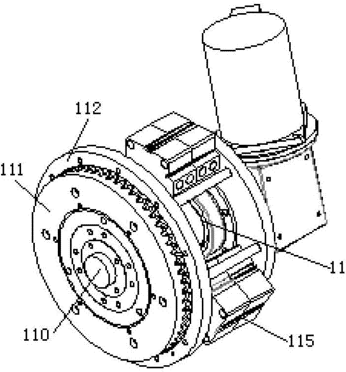 Rotary table of lock machining machine tool