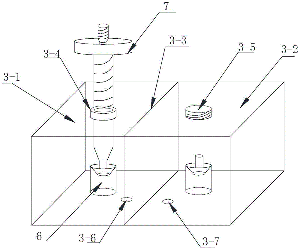 A method of an interior experimental device and using this device for section