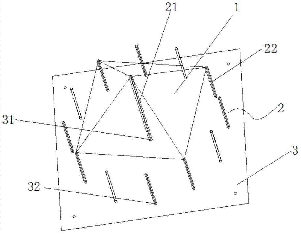 A teaching model of tensile membrane structure