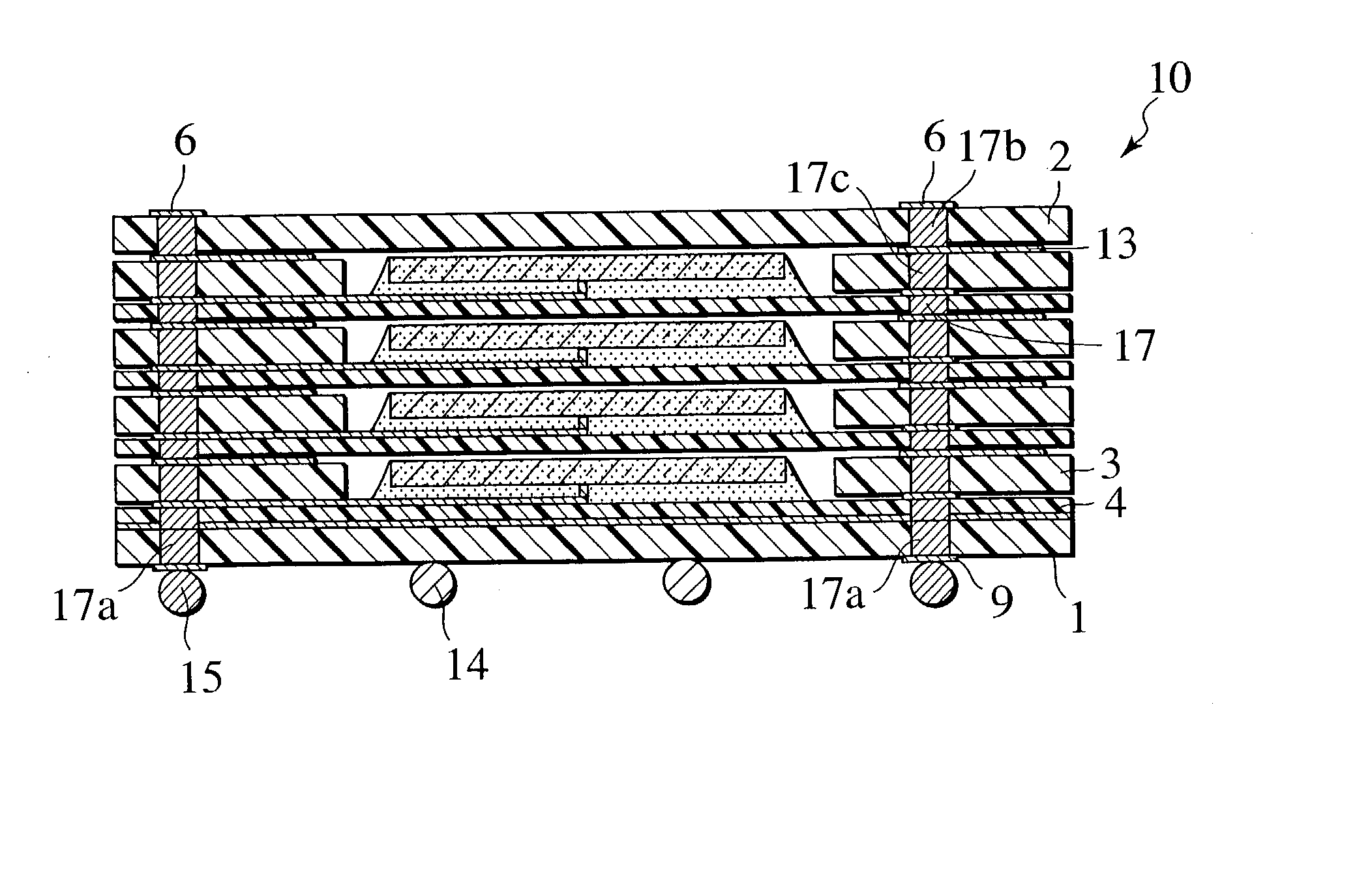 Stacked semiconductor package