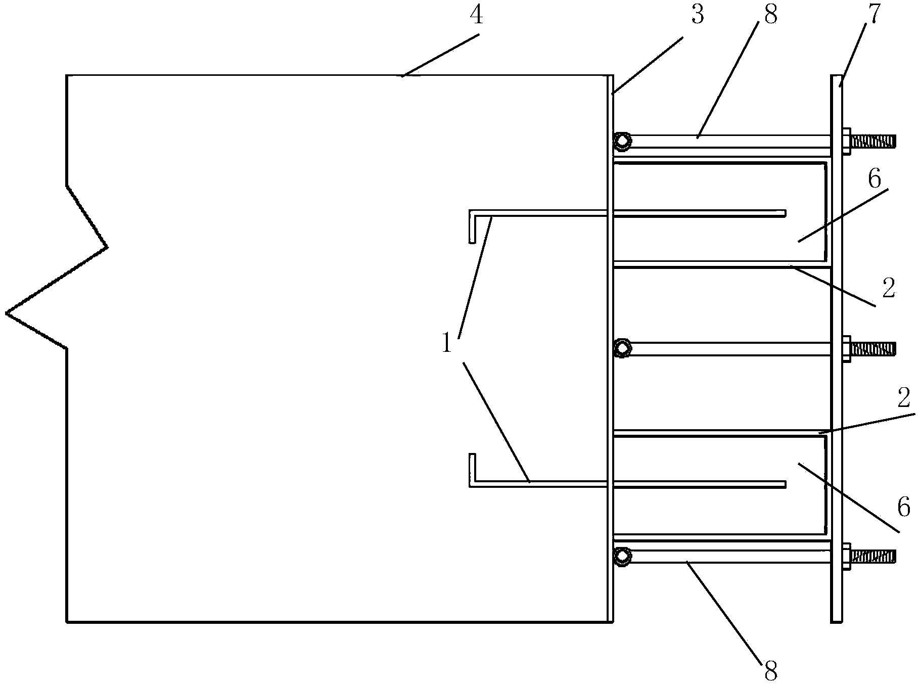 Double-water stop structure for concrete expansion joint and manufacturing and construction method for double-water stop structure