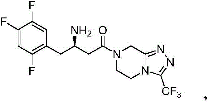 Preparation method of Sitagliptin midbody of beta-amino acid