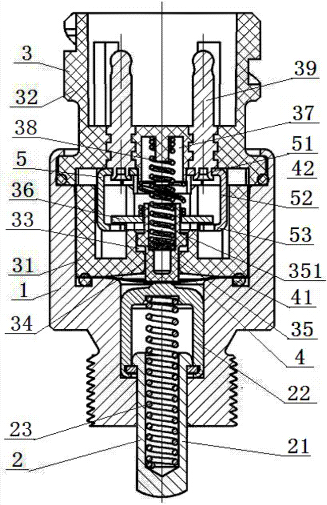 Neutral gear and reverse gear switch structure in gearbox