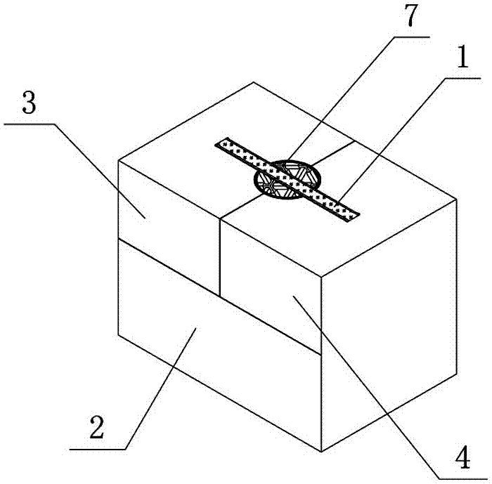 Disposable folded partition type corrugated paper food box