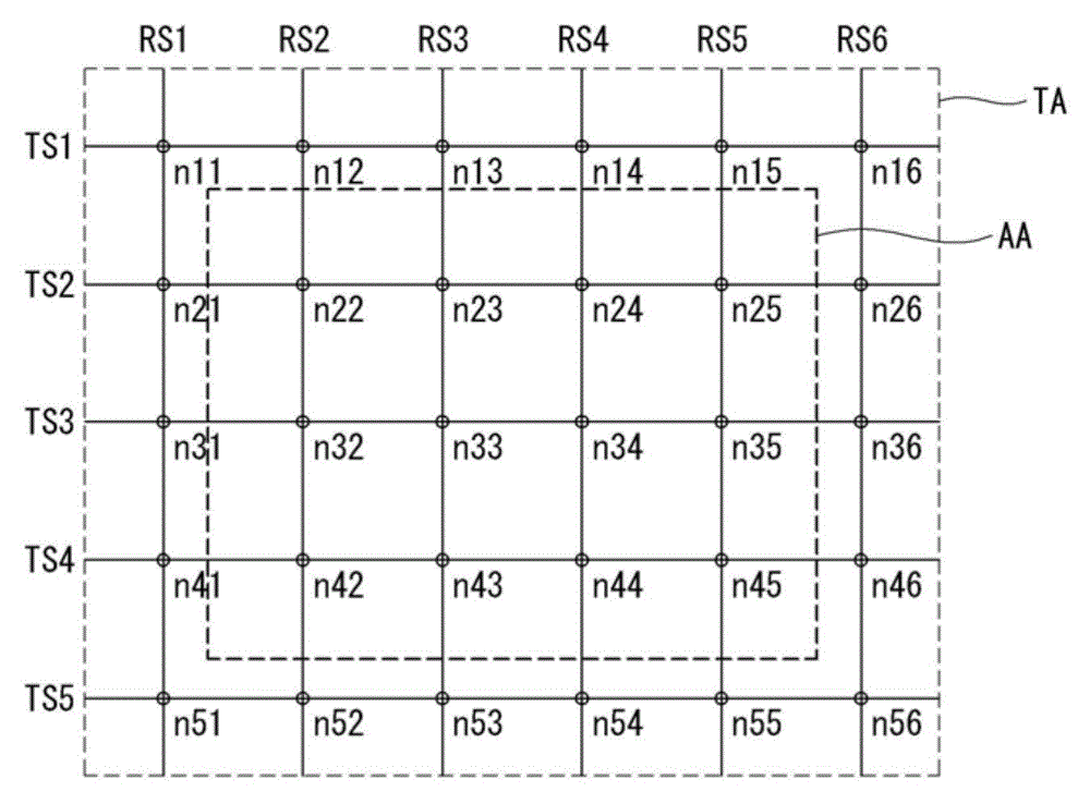 Electrostatic capacitive touch-sensitive panel for display device