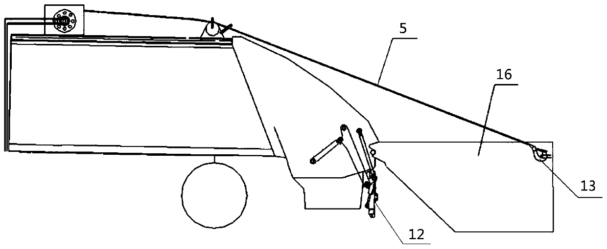 Garbage collection device and garbage collection vehicle