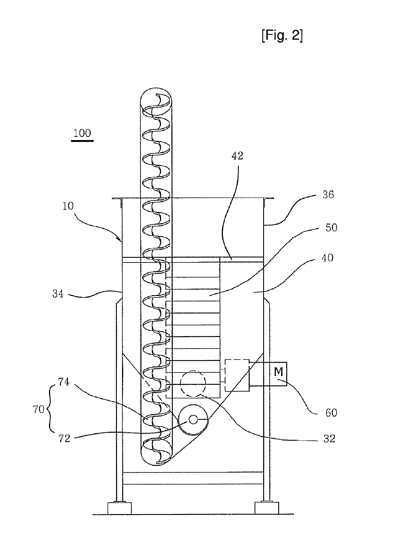 Grit Chamber for Wastewater Treatment Plant, Capable of Preventing Sedimentation of Organic Material