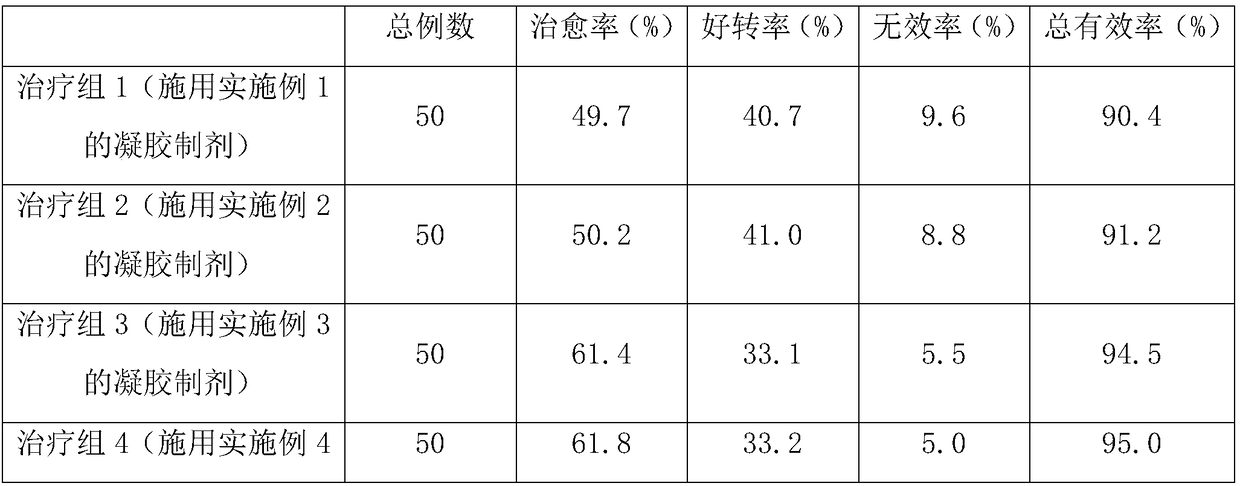 Gel preparation for treating prostatitis and preparation method of gel preparation