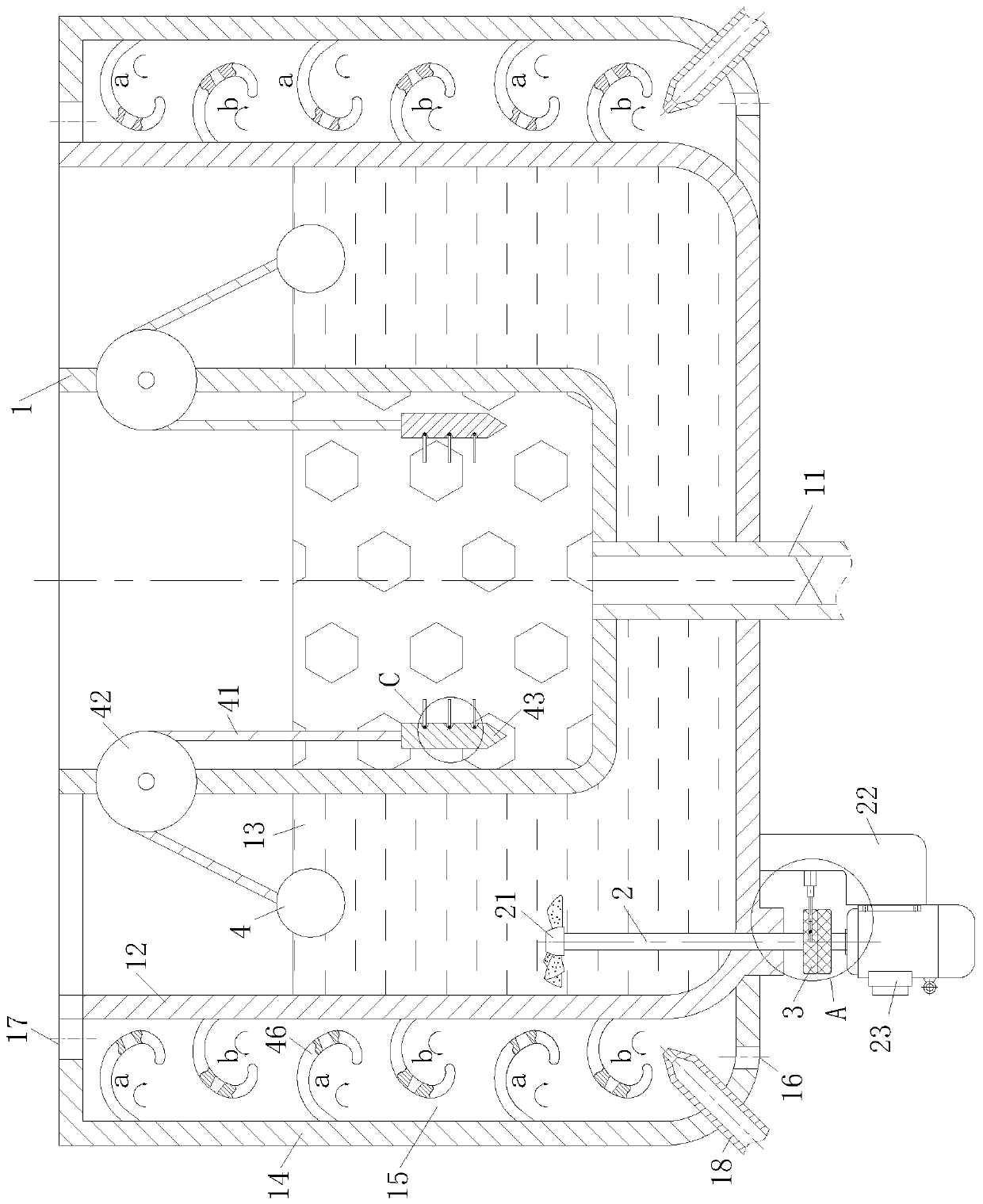 Mixing furnace for plastic additive preparation