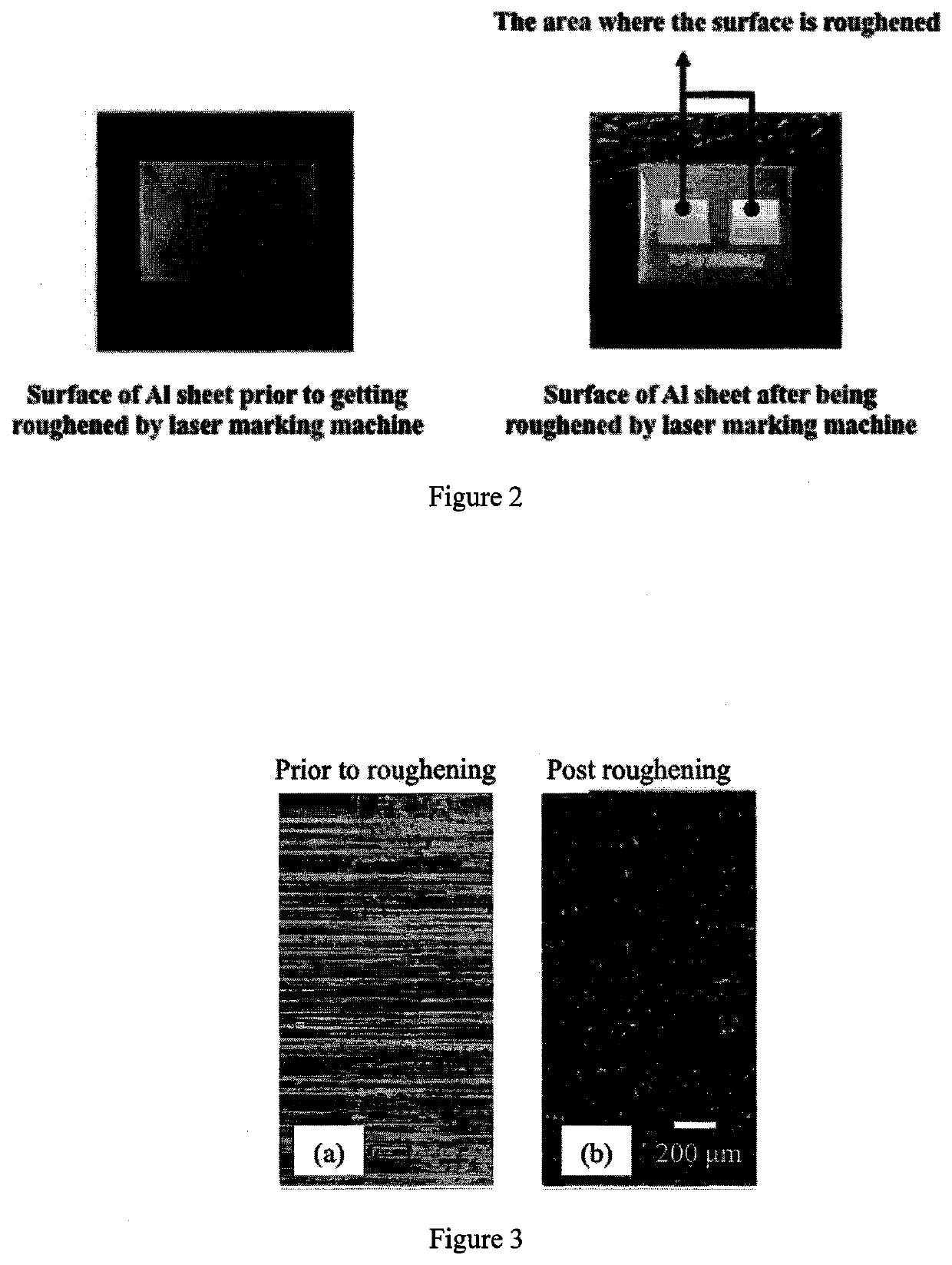 Fabrication process of 3d-structured surface-enhanced raman spectroscopy (SERS) substrates by using a laser marking machine to create roughness on metal sheets