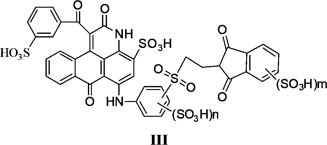 Carbonyl propyl sulfuryl anthracene pyridone sulfonic acid compound, preparation method and application thereof