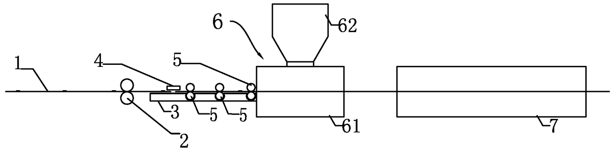 Waterproof wired component and its production equipment and method