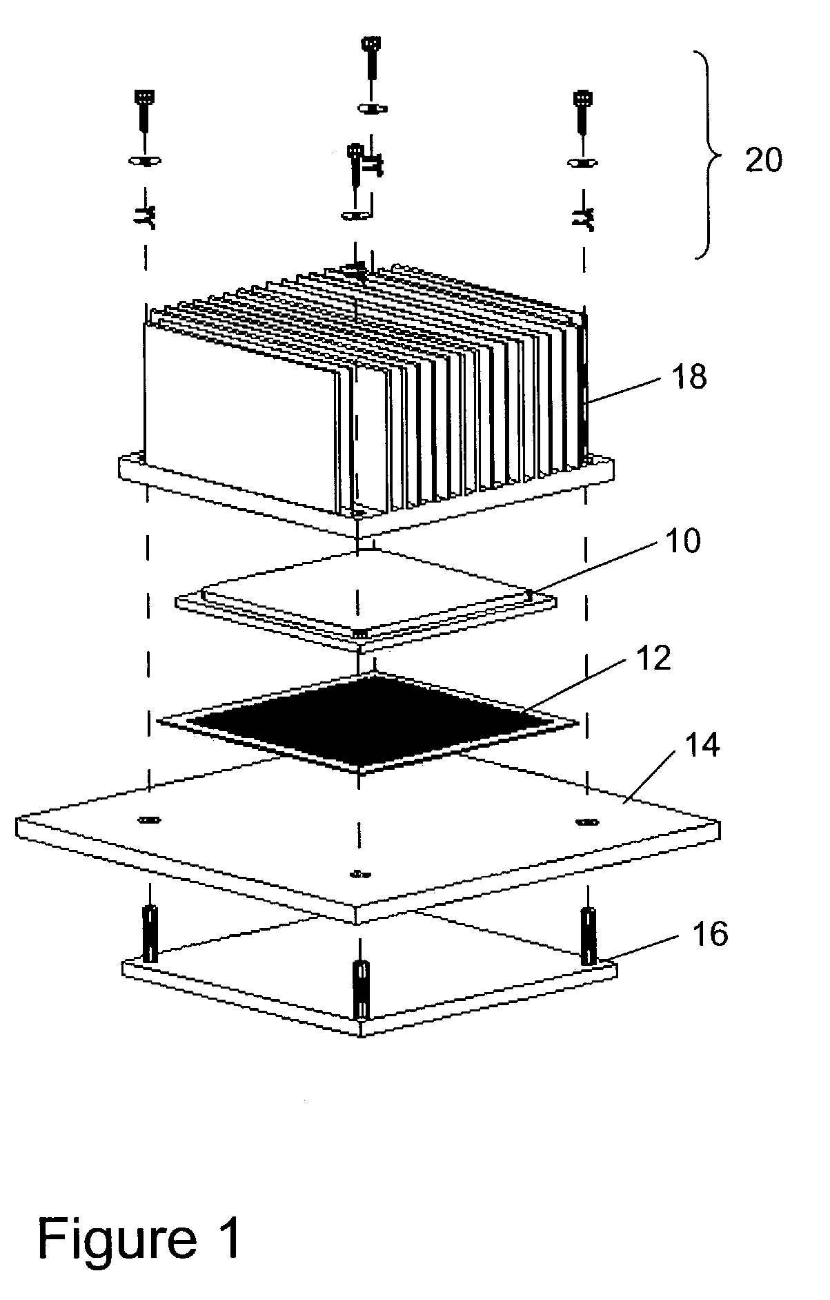 Contact grid array formed on a printed circuit board