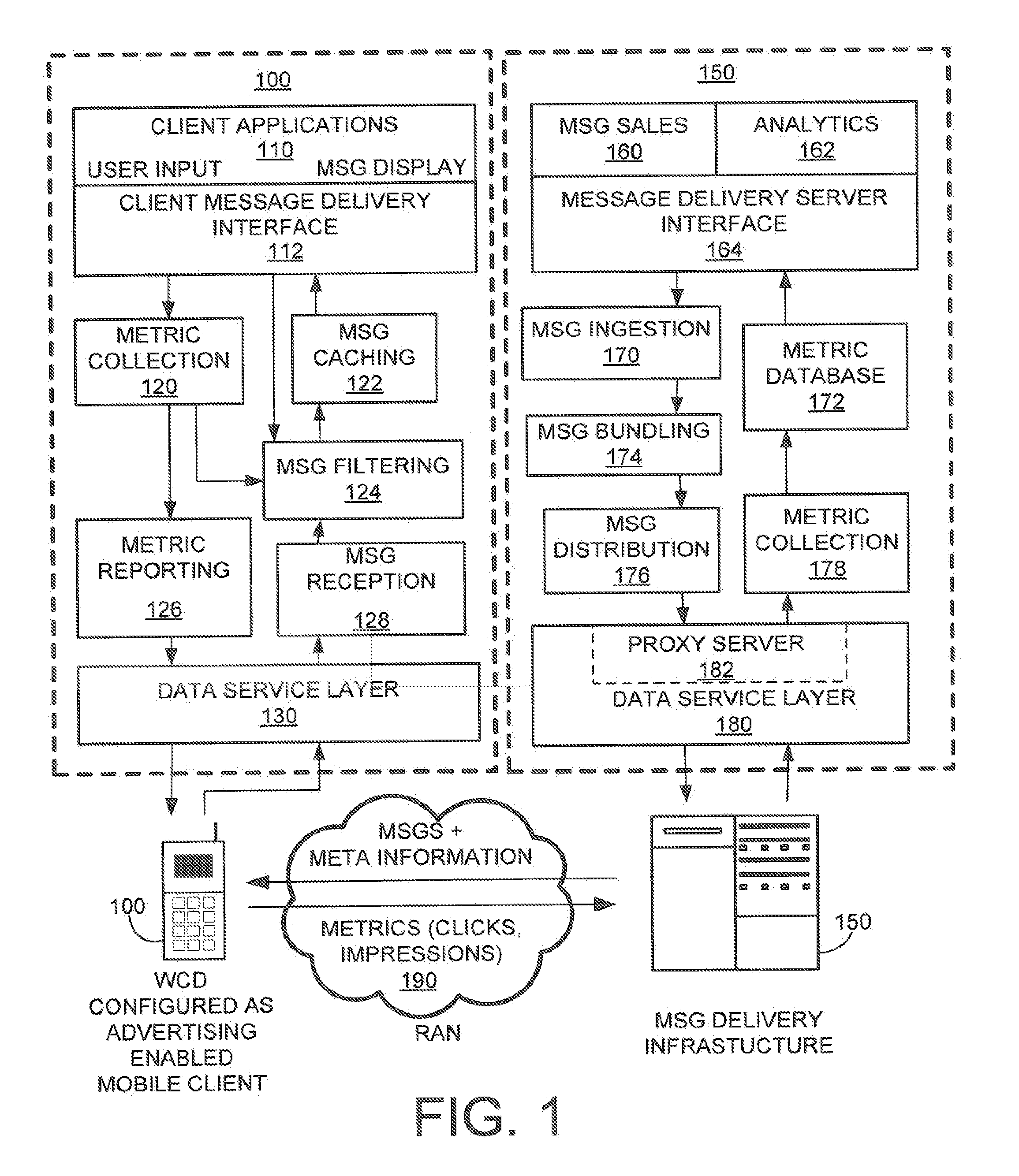 Method and system for keyword correlation in a mobile environment