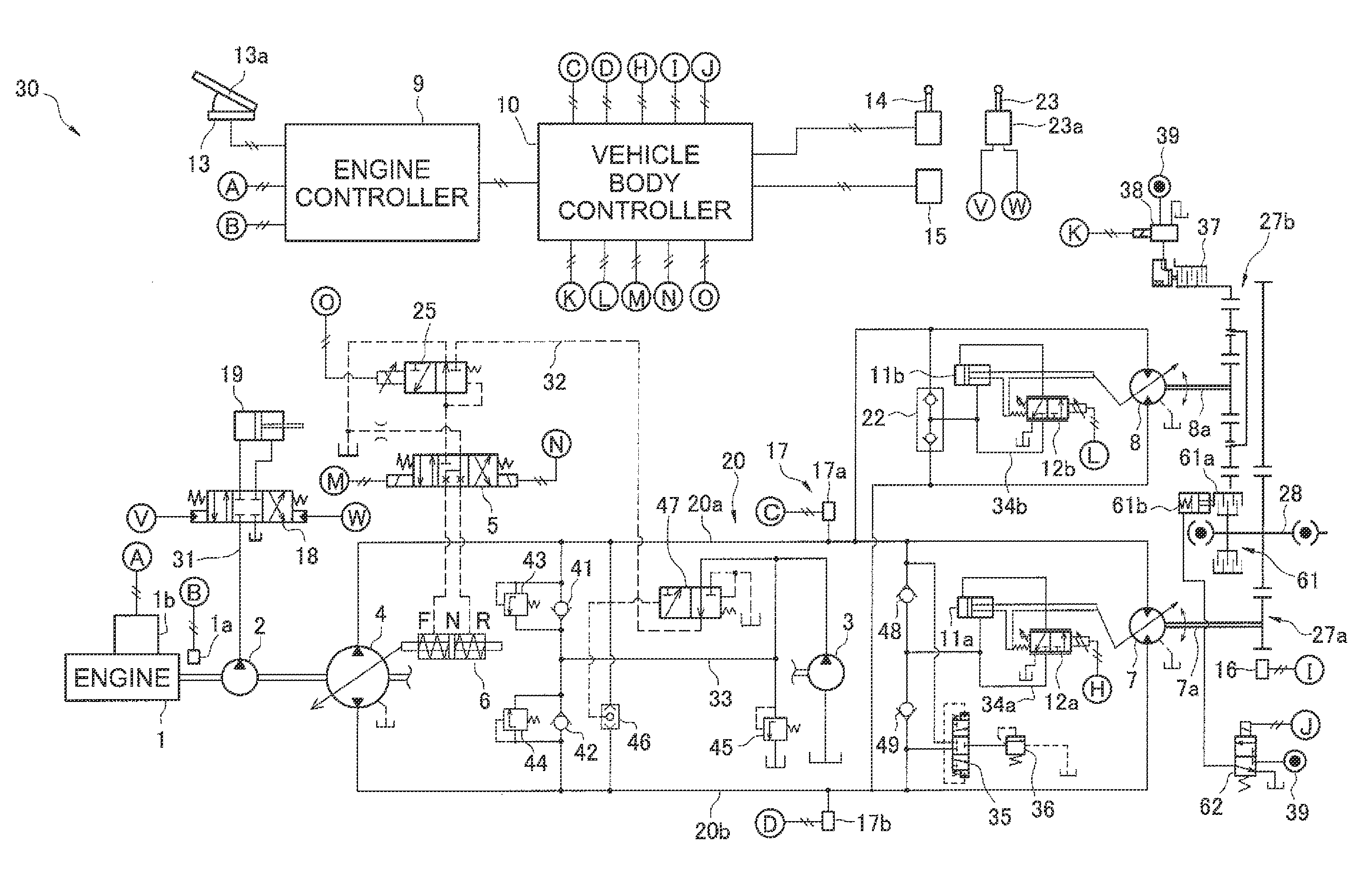 Work vehicle and control method for work vehicle