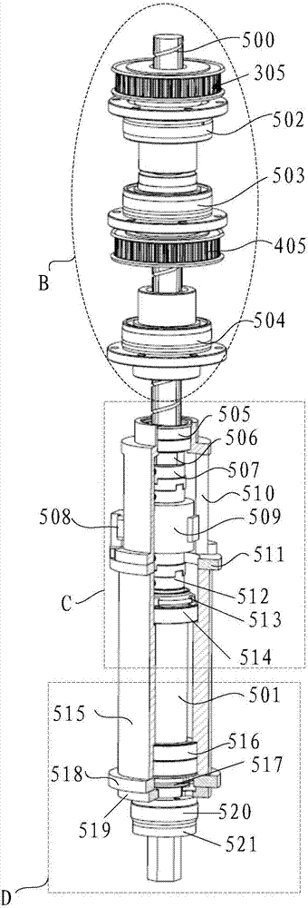 Testing device and test method for peeling torque of synchronization ring