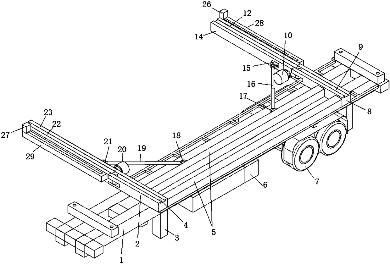 Intelligent fast horizontal moving and turning-connection loading and unloading vehicle for container