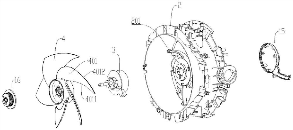 Fan head and cooling fan