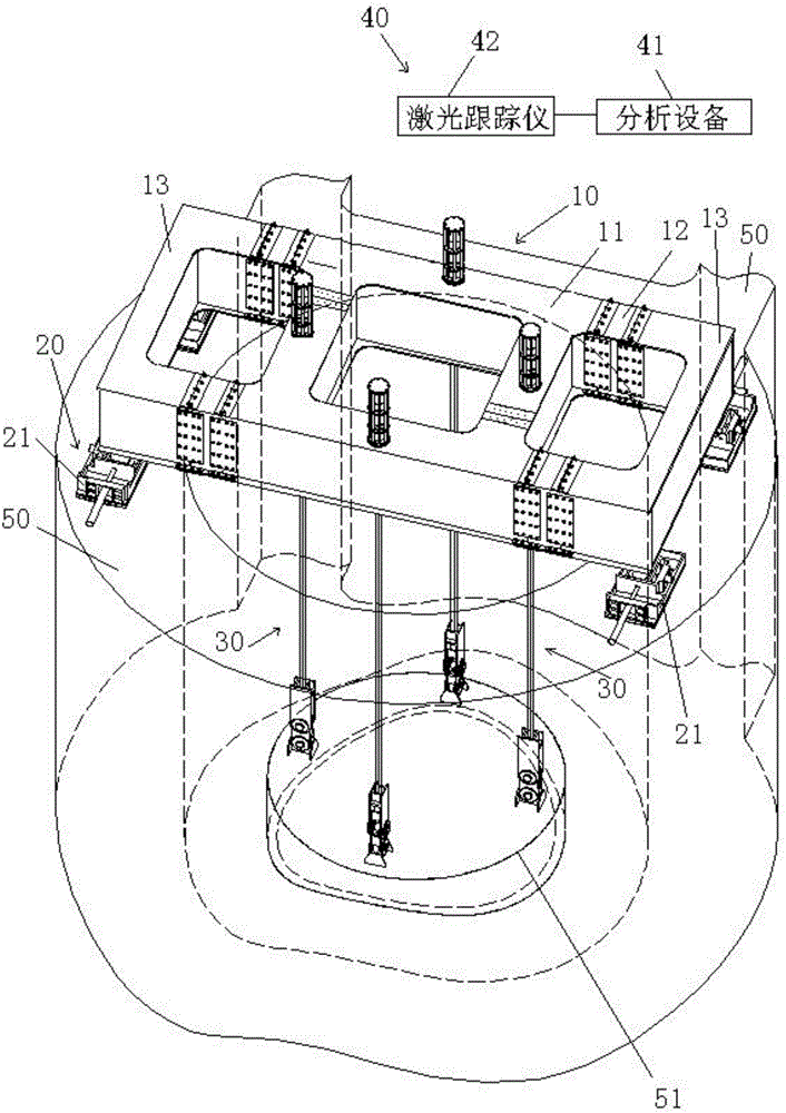 Aligning and leveling method for metal reactor core shell of nuclear power plant