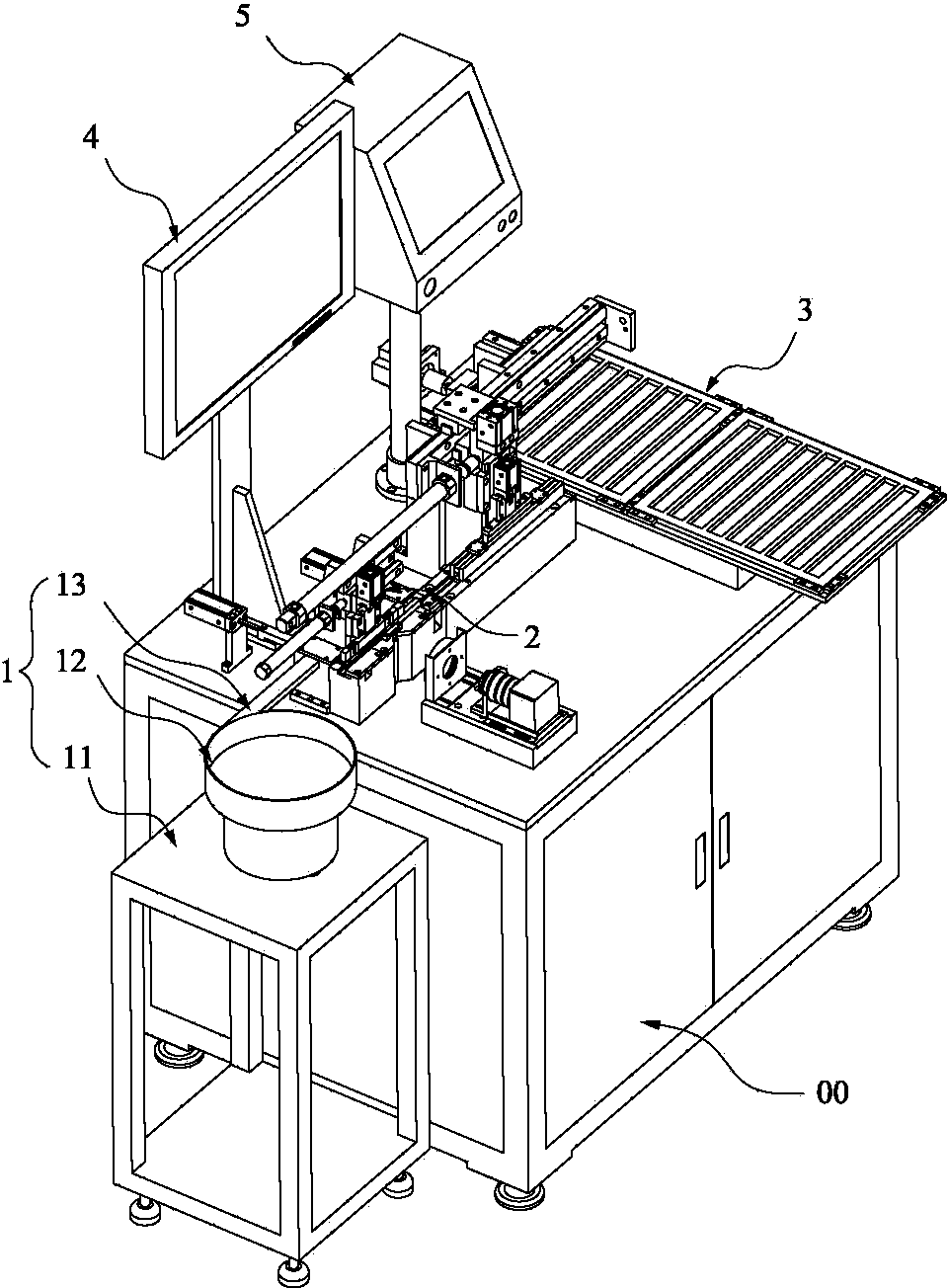 Automatic detection device of electrical connectors
