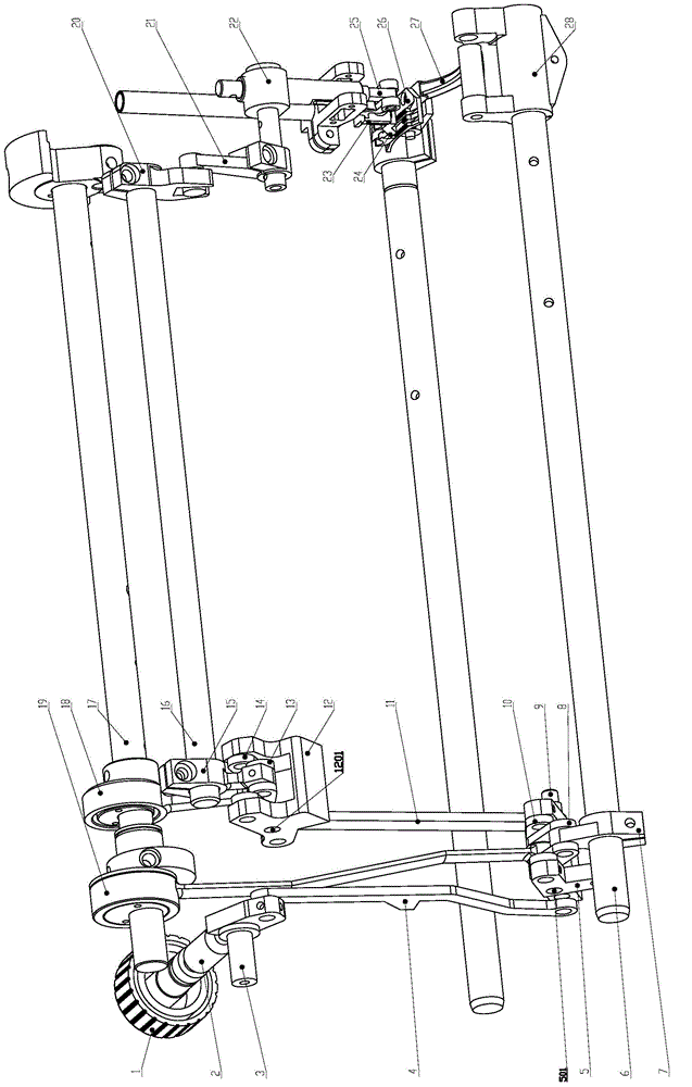 Upper and lower synchronous feeding mechanism and feeding method of thin material lockstitch sewing machine
