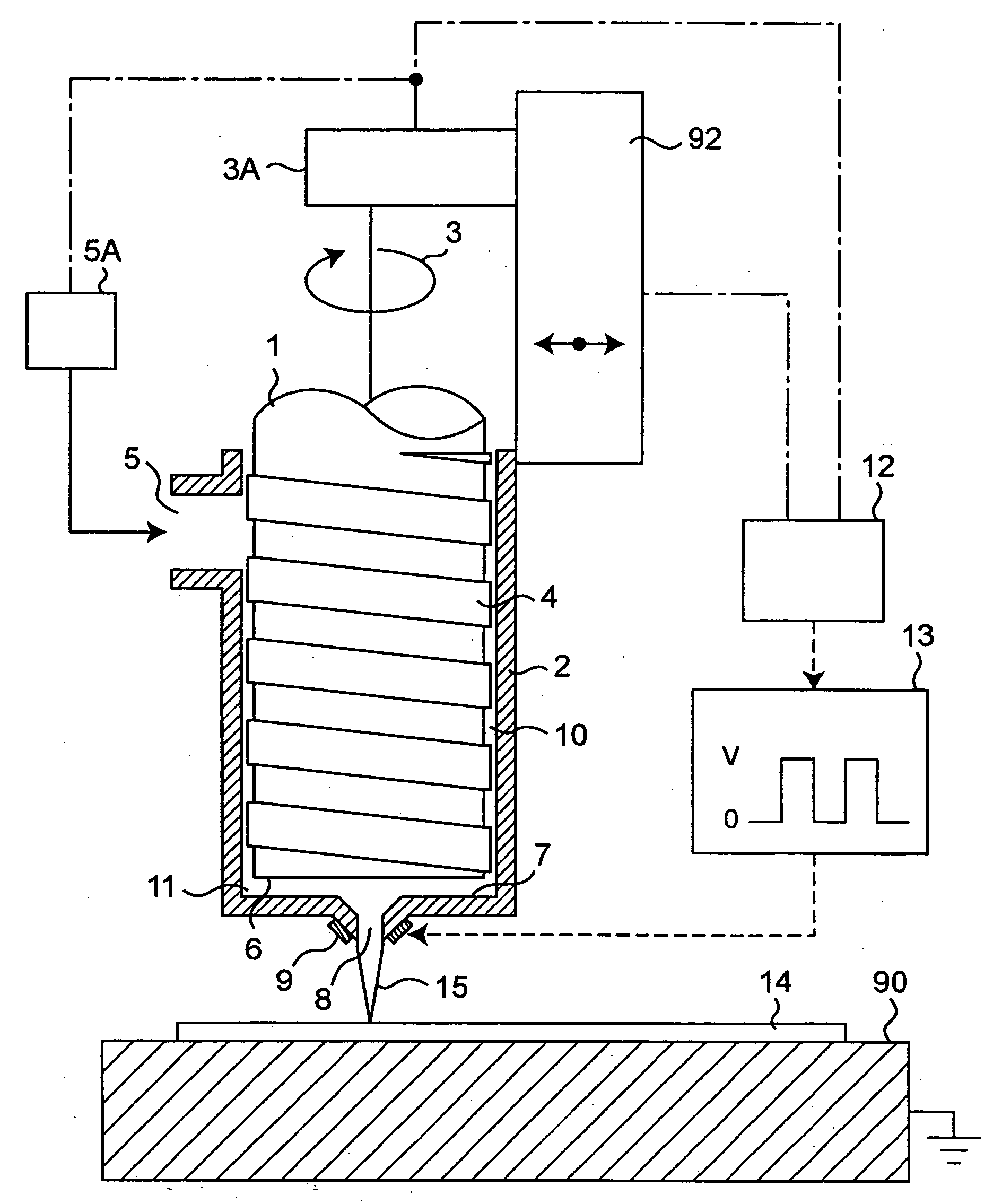 Fluid applying apparatus and method, and plasma display panel