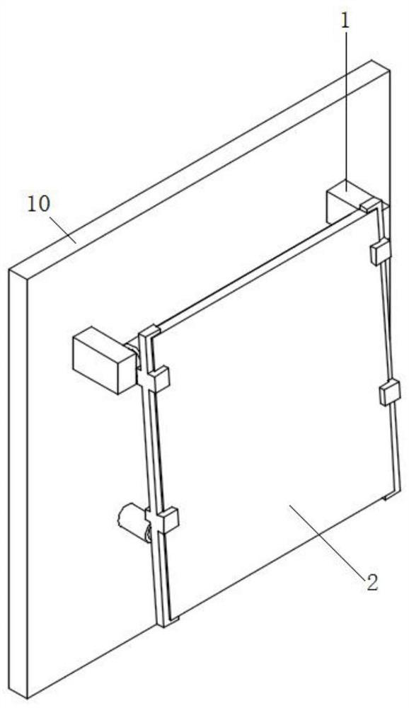 Wall-mounted solar cell panel mounting assembly with adjustable mounting inclination angle