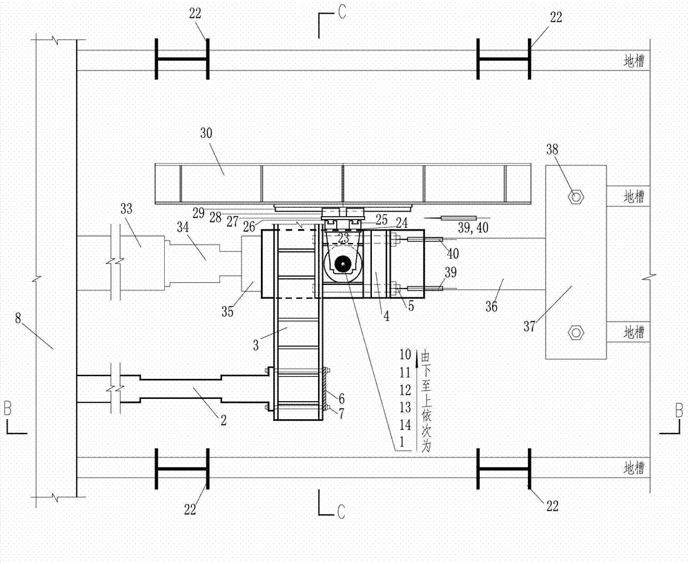 Component combined torsion experimental device and method