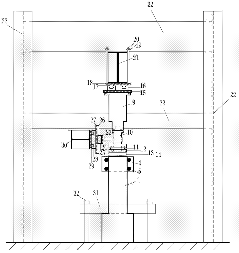 Component combined torsion experimental device and method
