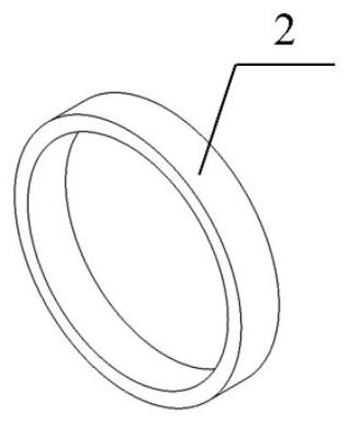 Combined cylinder sleeve of opposed piston two-stroke engine