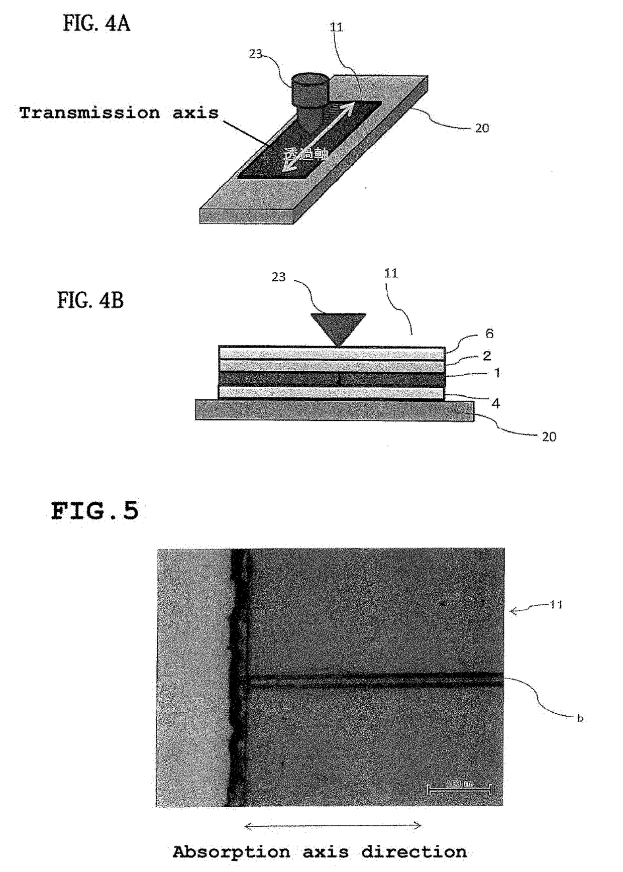 Pressure-sensitive-adhesive-layer-attached one-side-protected polarizing film, image display device, and method for continuously producing same