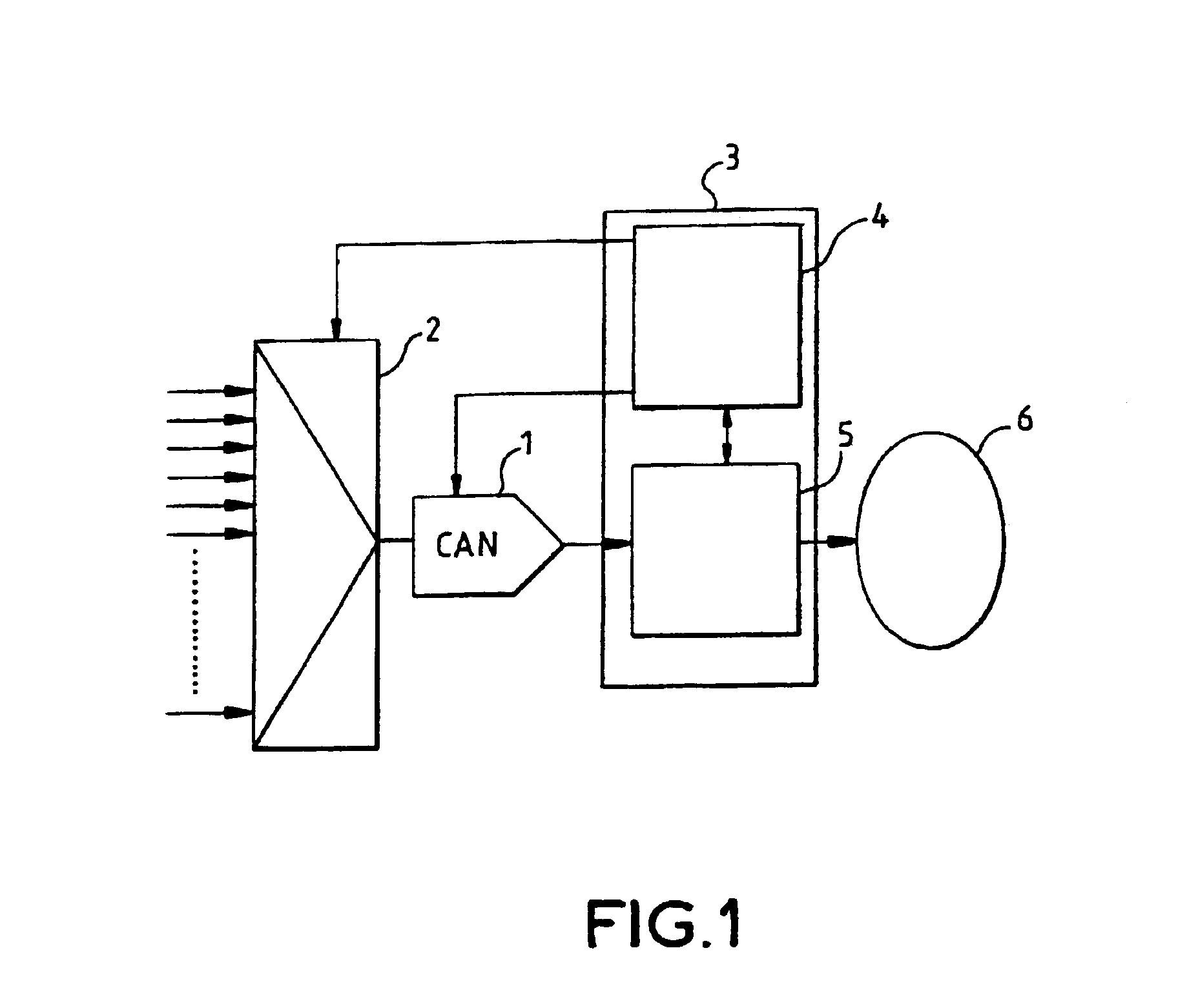 Process and device for the sequential addressing of the inputs of a multiplexer of a data acquisition circuit