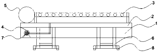 Cloth fixing high-pressure spraying cleaning machine