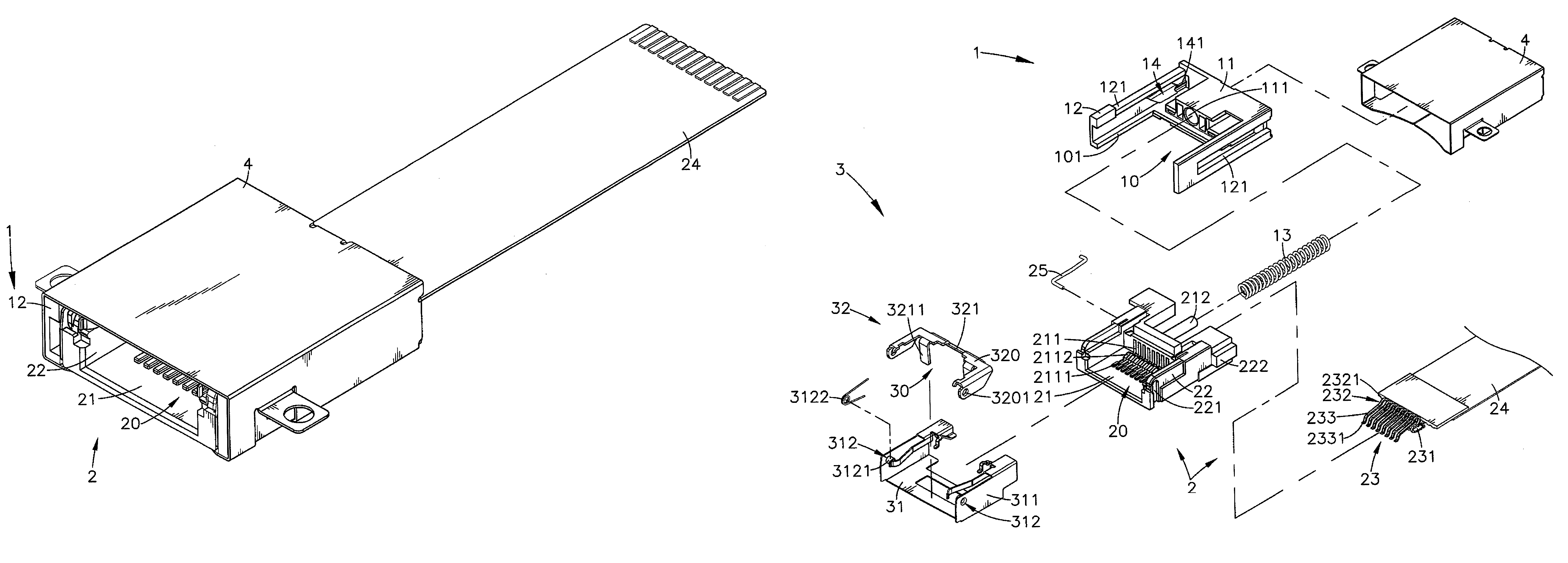 Electrical connector having low profile characteristics