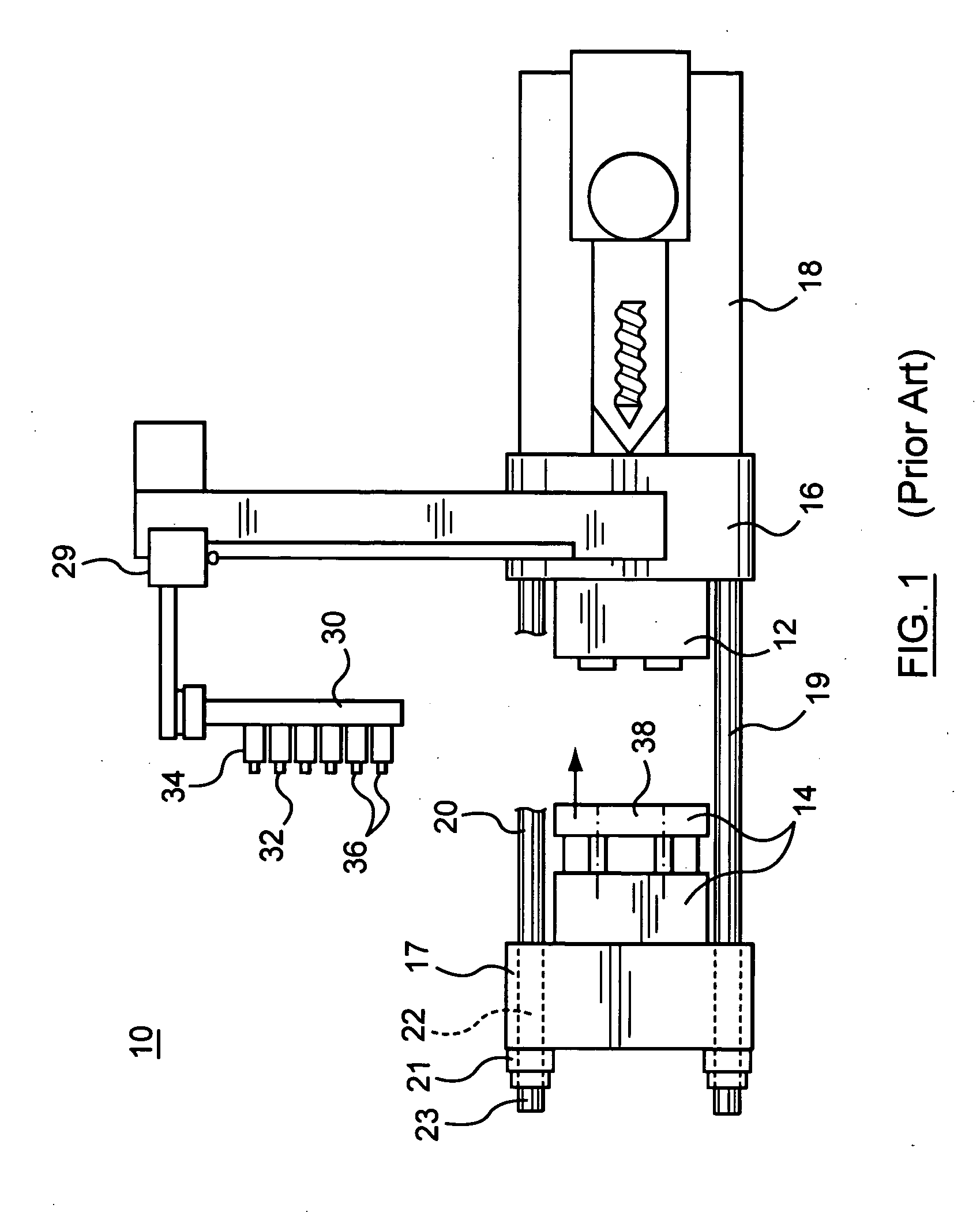 Molding machine and locking mechanism for securing tie bars