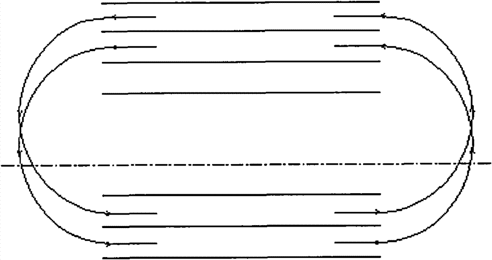 Construction method for processing aeolian sand roadbed base through impacting and grinding