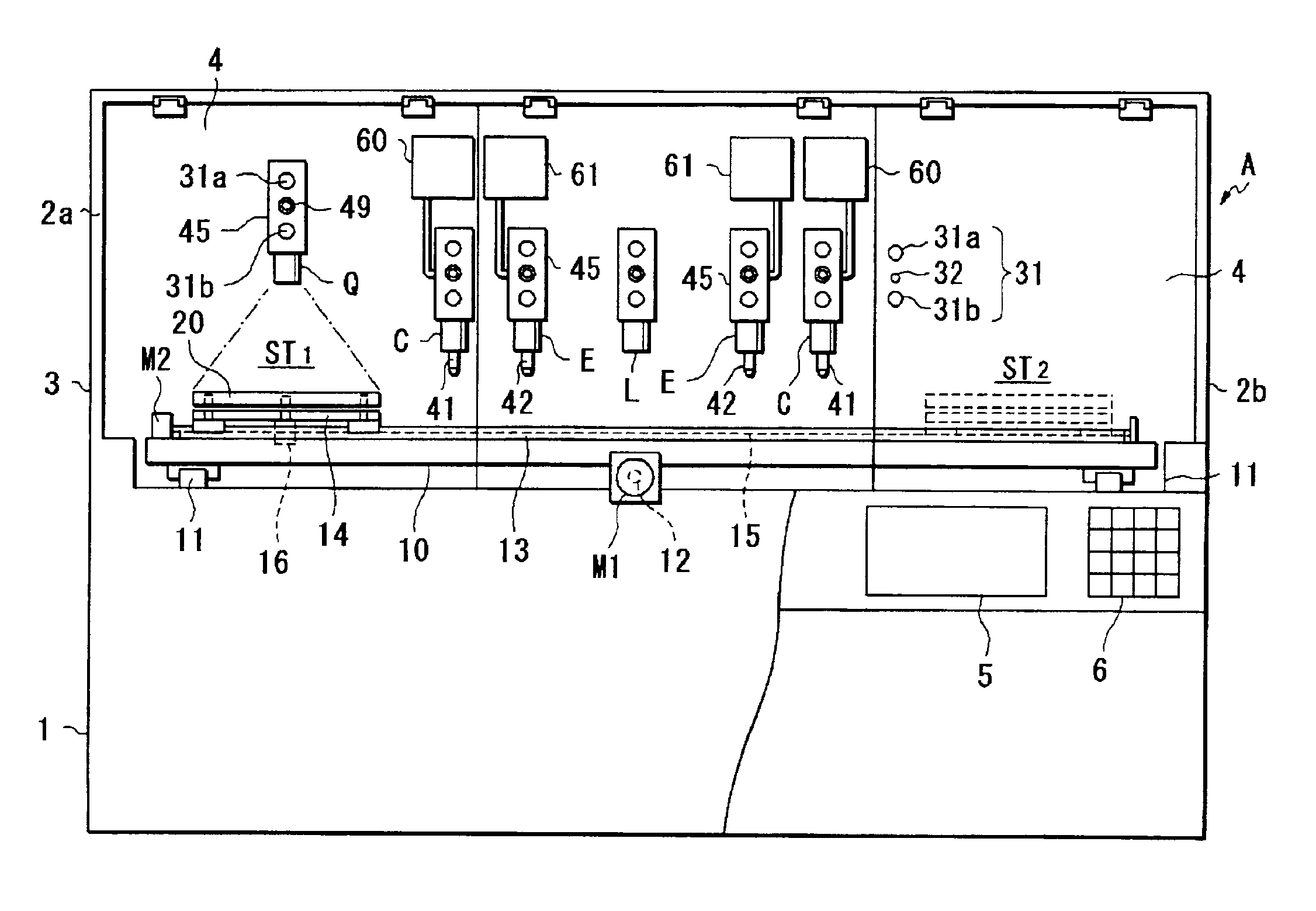 Apparatus for manufacturing stacked type electronic part
