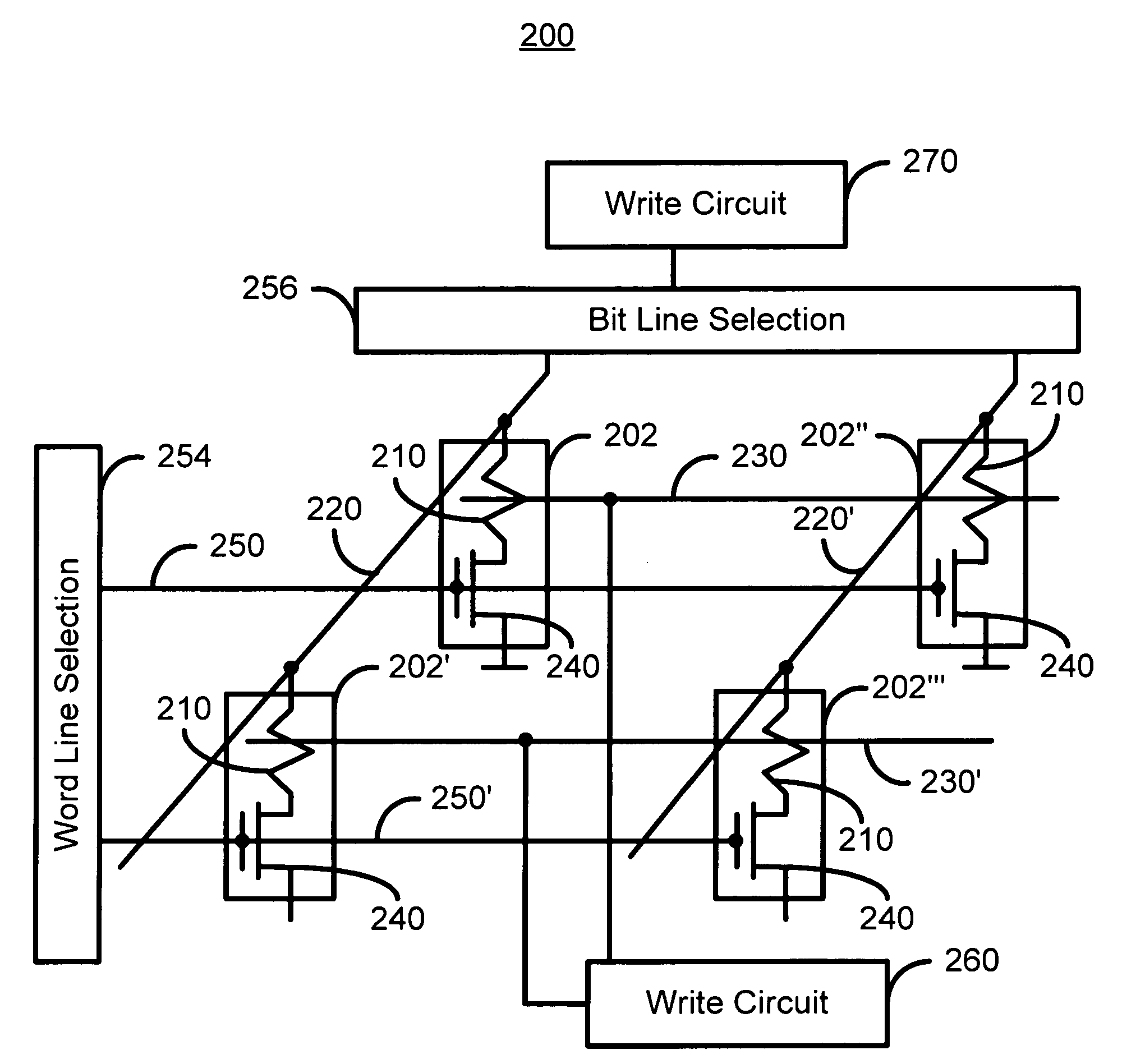 Method and system for controlling MRAM write current to reduce power consumption