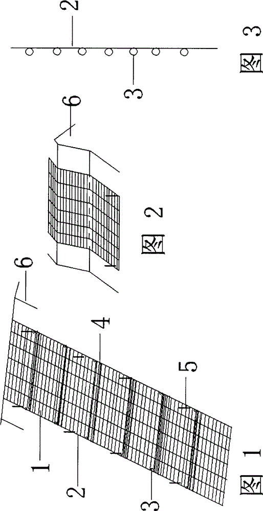 Ecological curtain laying and planting method