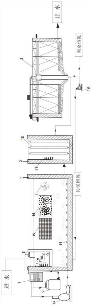 BSTS short-range biological sewage treatment system and process