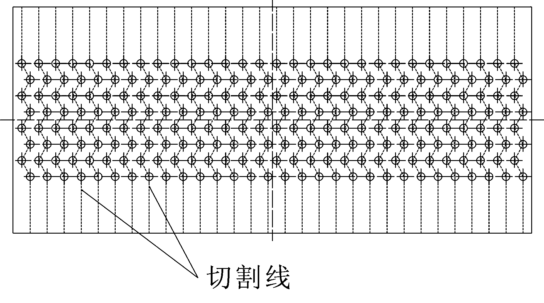 Method for manufacturing saw-toothed tube plates used for finned tube heat exchanger