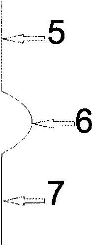 A patch for treating cold and stuffy nose by acting on the Tiantu acupoint in the fossa of the front neck